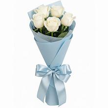 Букет 5 Белых роз Проуд в Богородске