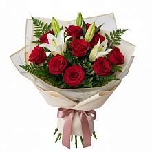 Букет цветов из:  Лилии и Розы в Богородске