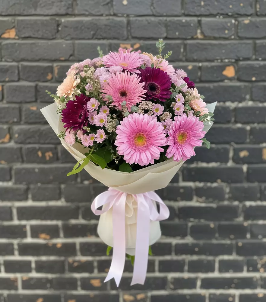 Букет цветов из: Герберы и Хризантемы в Богородске