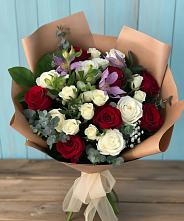 Букет цветов из:  Розы и Альстромерии #REPLACE_PRED# Богородске