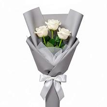 Букет 3 белые розы #REPLACE_PRED# Богородске