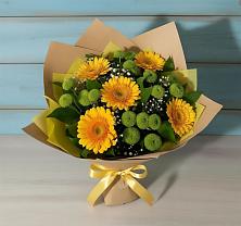 Букет цветов из:  Герберы и Хризантемы в Богородске