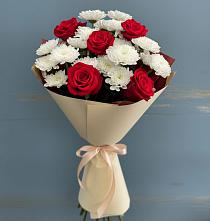 Букет цветов из:  Розы и Хризантемы в Богородске