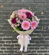 Букет цветов из:  Герберы и Хризантемы в Богородске