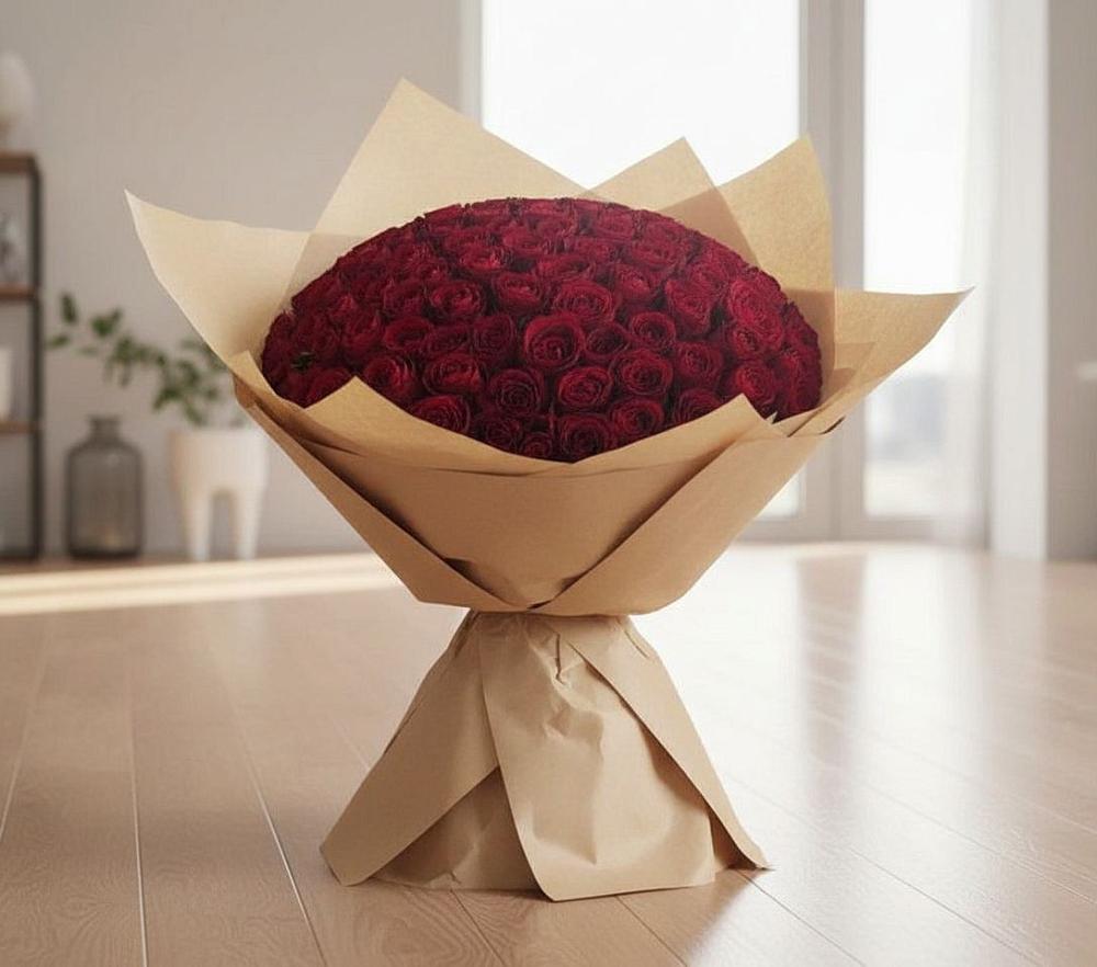 Букет 101 Красная роза в Богородске