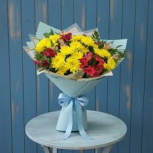 Букет цветов из:  Альстромерии и Хризантемы в Богородске