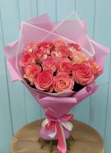 Букет 15 Розовых роз Равель в Богородске
