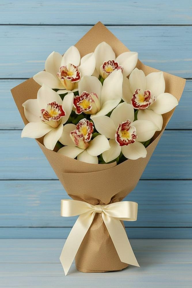 Букет цветов из: Орхидеи и Розы в Богородске