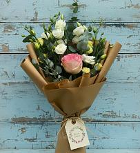 Букет цветов из:  Розы и Лизиантусы в Богородске