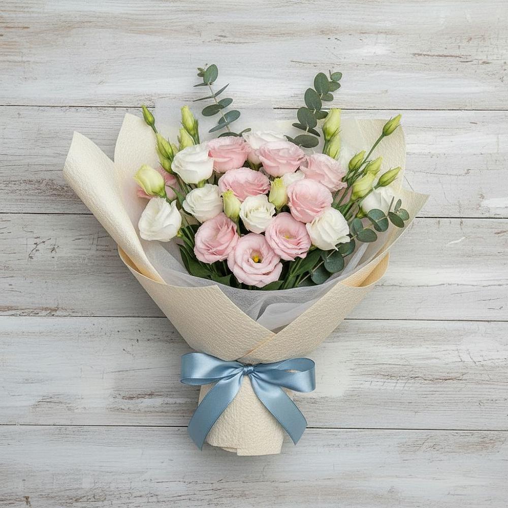 Букет цветов из: Лизиантусы в Богородске